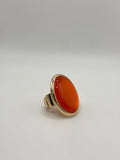 Anello Ovale Corallo