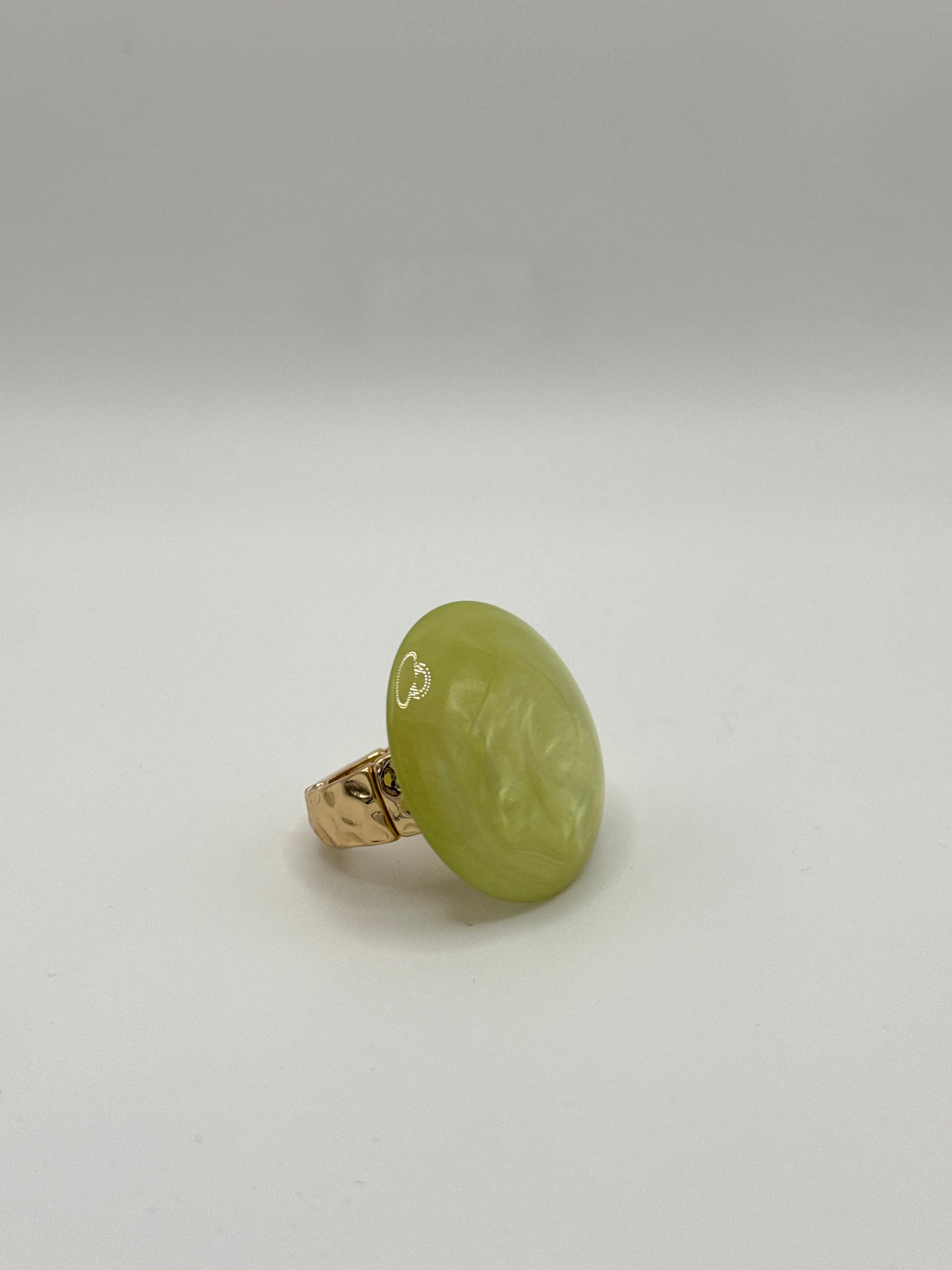 Anello Rotondo Verde Lime