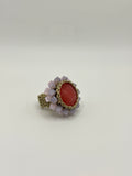 Anello Macramè Rosa Anguria