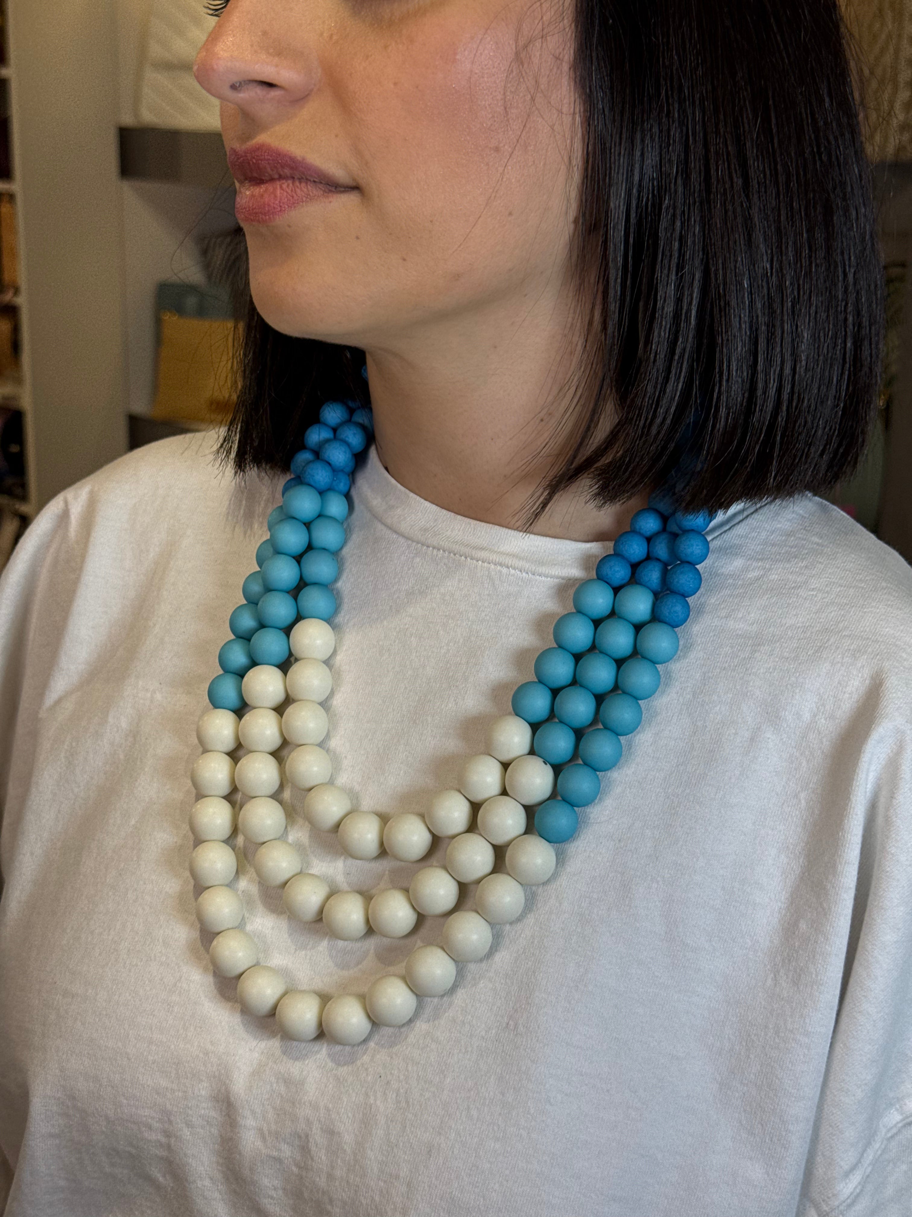 Collana Degradè Azzurro