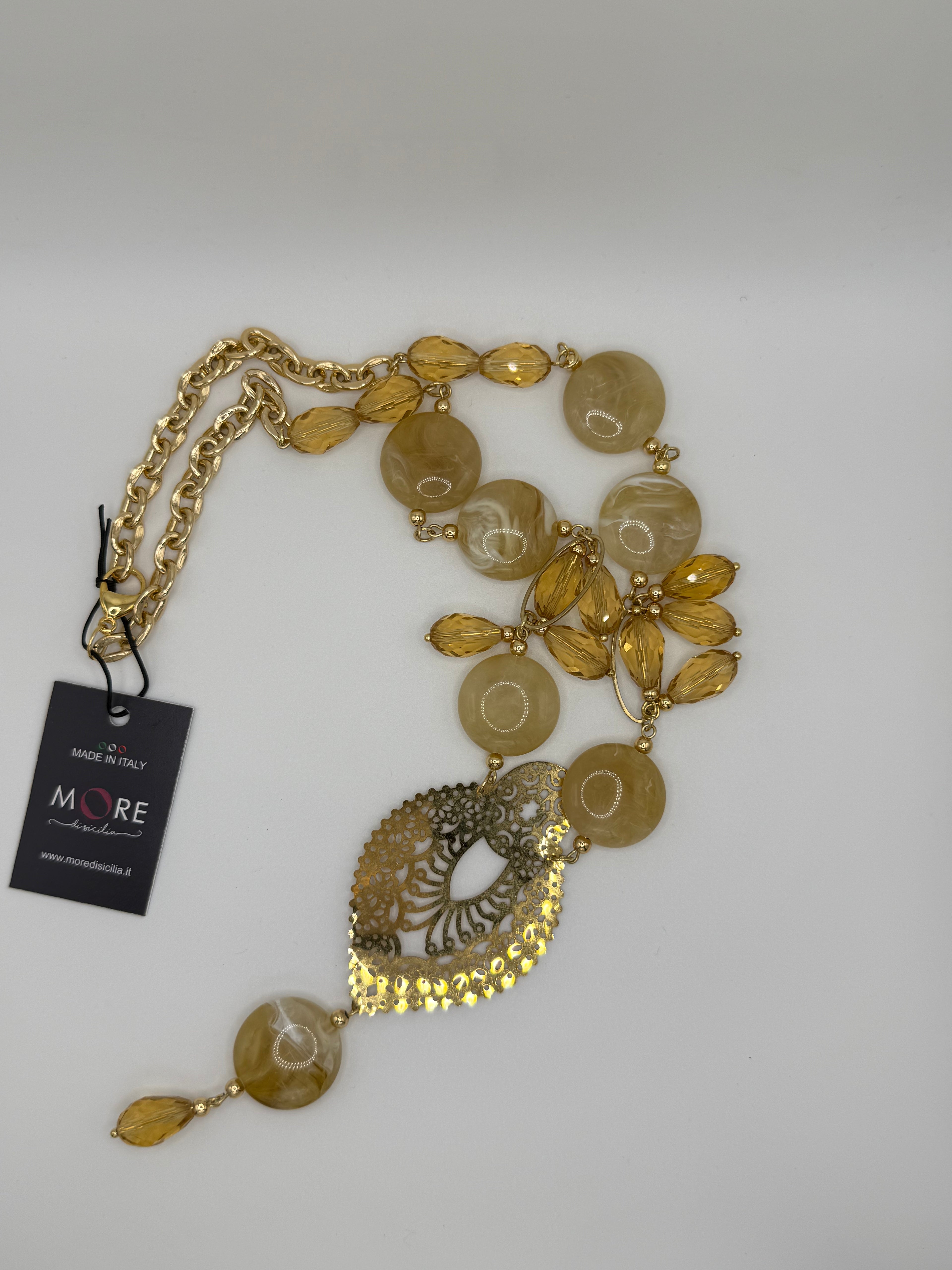 Collana miele arabesque
