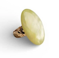 Anello Ovale Verde Lime
