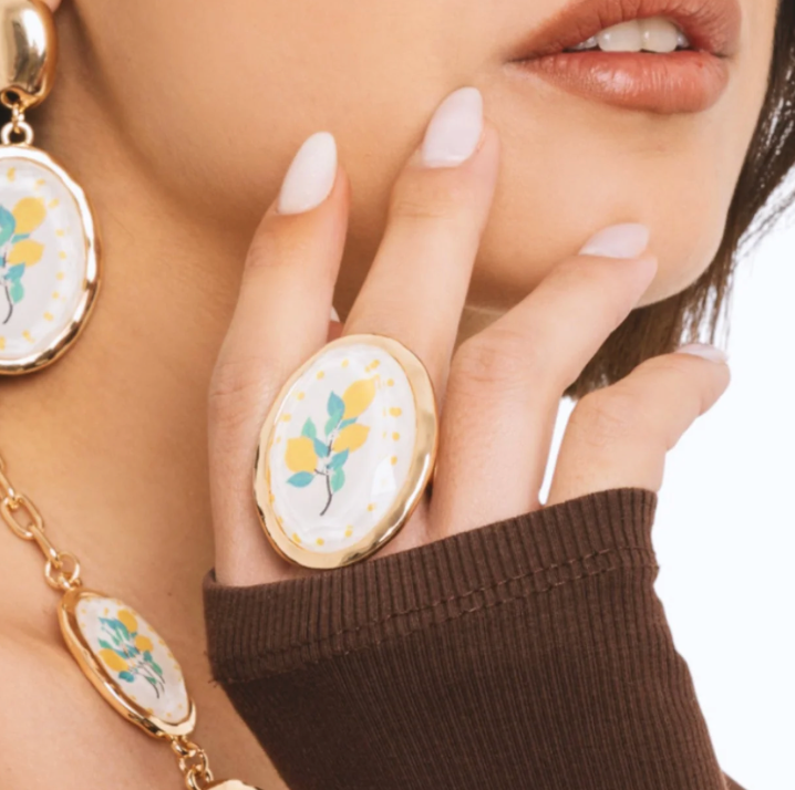 Anello Ovale Limoni