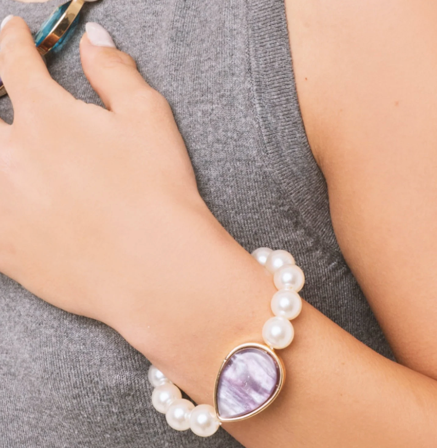 Bracciale Goccia Viola