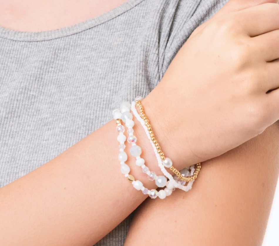 Bracciale Conchiglie Bianco