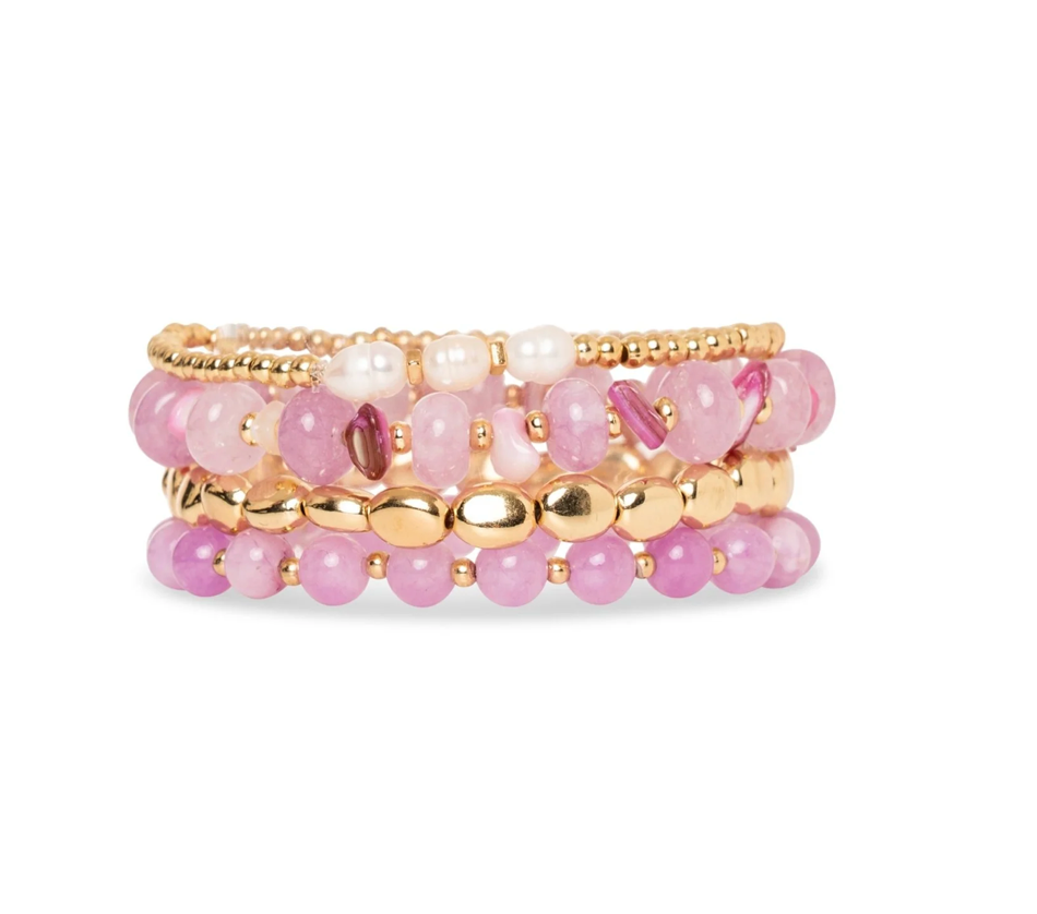 Bracciale Pietre Rosa