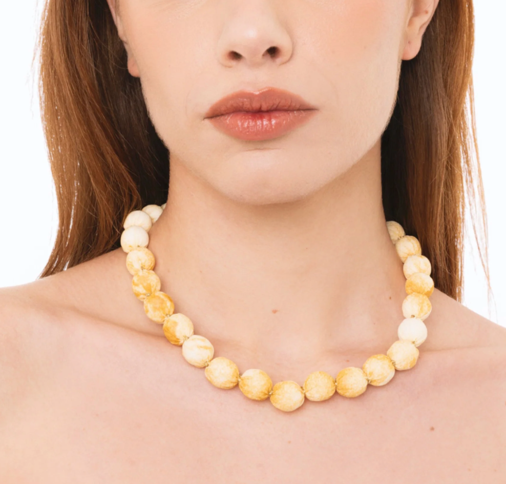 Collana Caramelle Beige
