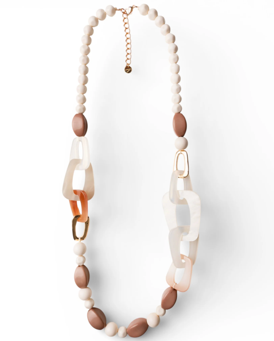 Collana Pietre Beige