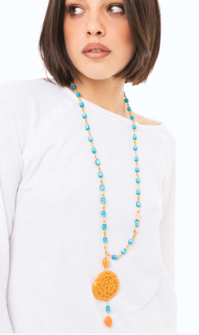 Collana Mandala Arancio
