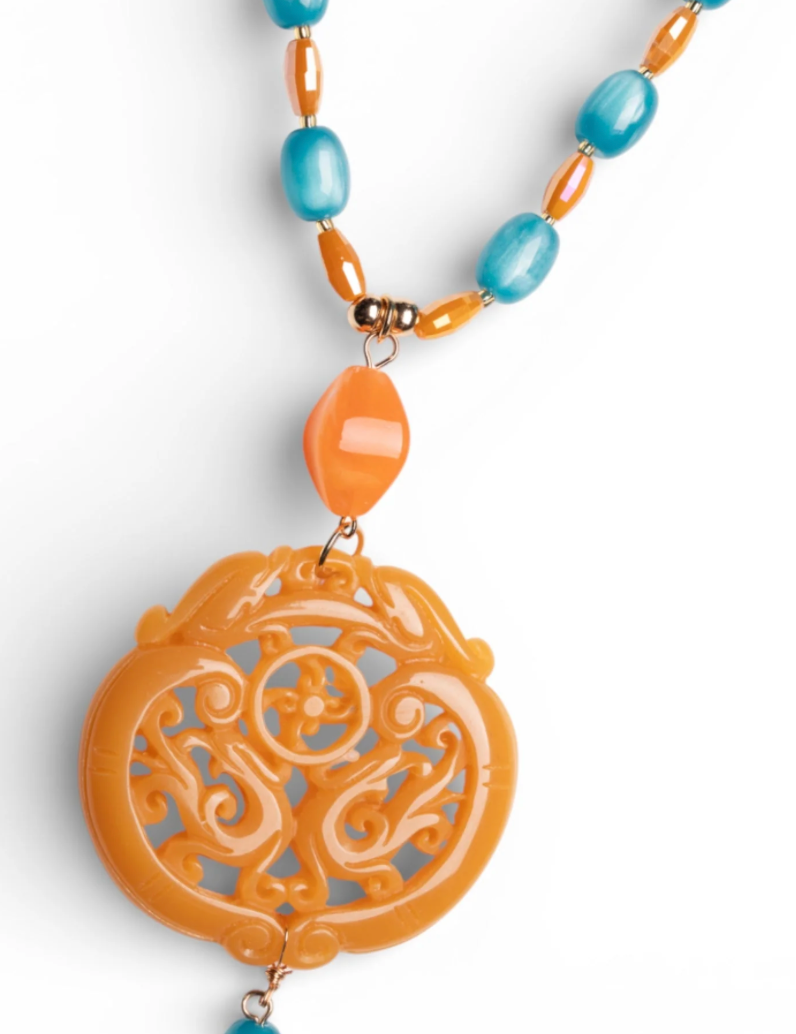 Collana Mandala Arancio