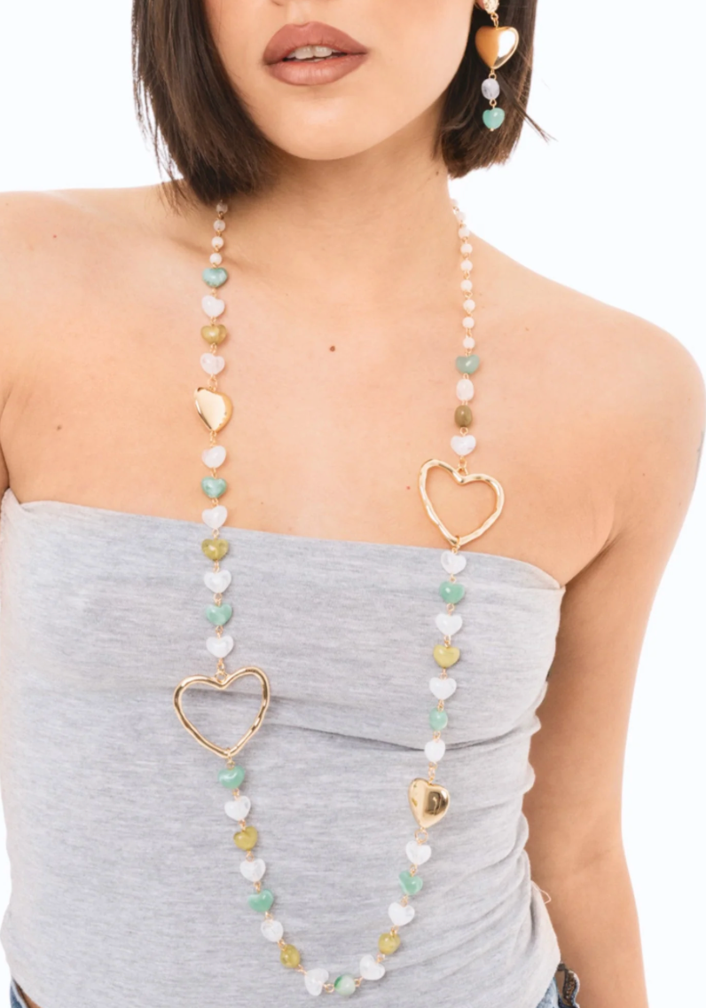 Collana Cuore Multicolor