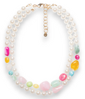 Collana Perle Multicolor Girocollo
