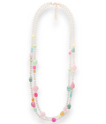 Collana Perle Multicolor Lunga
