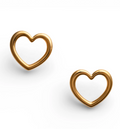 Orecchini Cuore Acciaio